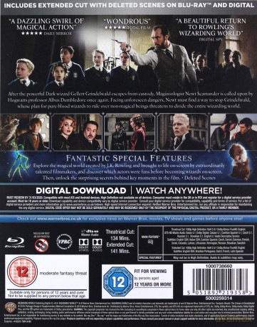 Fantastic Beasts: The Crimes of Grindelwald (Fantastyczne zwierzęta: Zbrodnie Grindelwalda) [Blu-Ray]