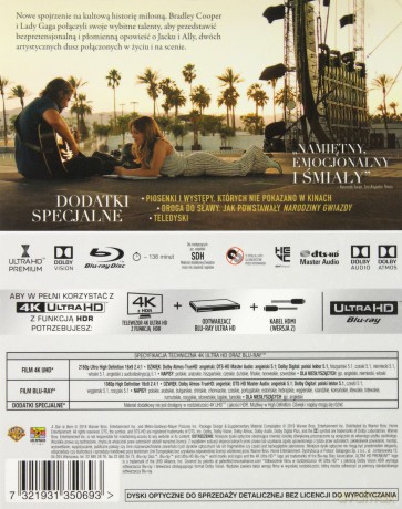Narodziny Gwiazdy [Blu-Ray 4K]+[Blu-Ray]