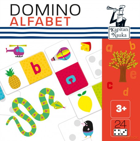 Domino obrazkowe Alfabet. Kapitan Nauka [GRA]