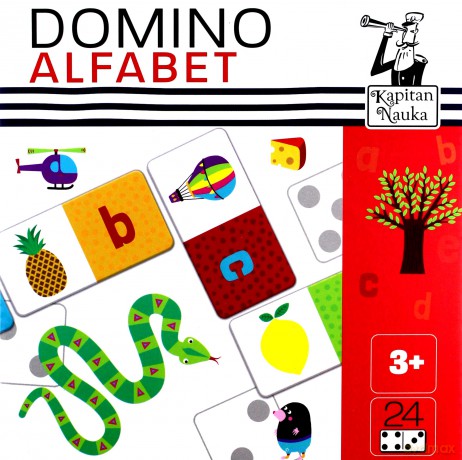 Domino obrazkowe Alfabet. Kapitan Nauka [GRA]