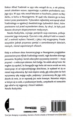 Dzieci nie płakały. Historia mojego wuja Alfreda Trzebinskiego lekarza SS - Natalia Budzyńska [KSIĄŻKA]