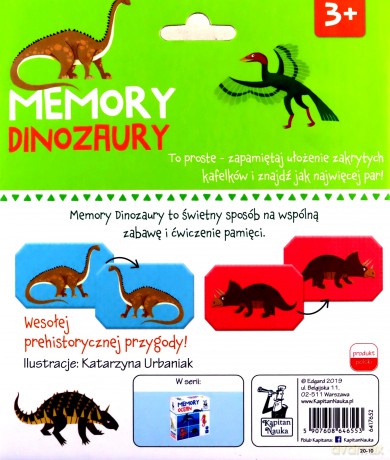 Memory dinozaury. Kapitan Nauka [GRA]