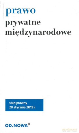 Prawo prywatne międzynarodowe 01.2019 - Agnieszka Kaszok [KSIĄŻKA]