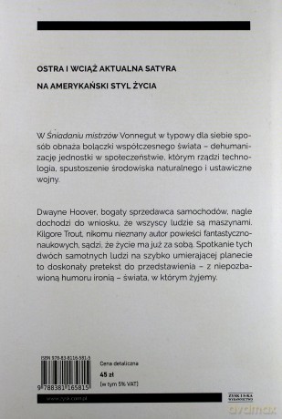 Śniadanie mistrzów - Kurt Vonnegut [KSIĄŻKA]