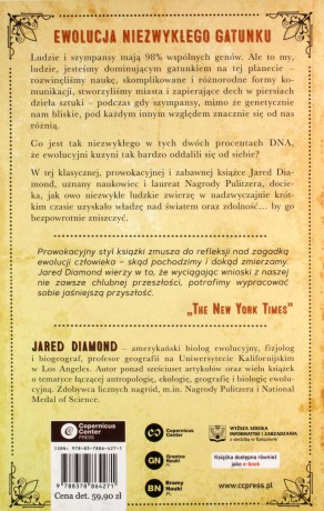 Trzeci szympans. Ewolucja i przyszłość zwierzęcia zwanego człowiekiem - Jared Diamond [KSIĄŻKA]