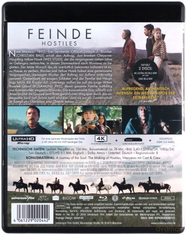 Hostiles [Blu-Ray 4K]+[Blu-Ray]