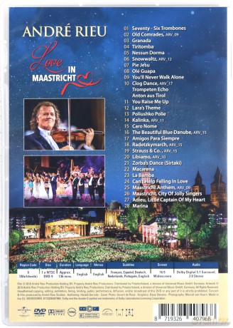 Andre Rieu: Love In Maastricht [DVD]