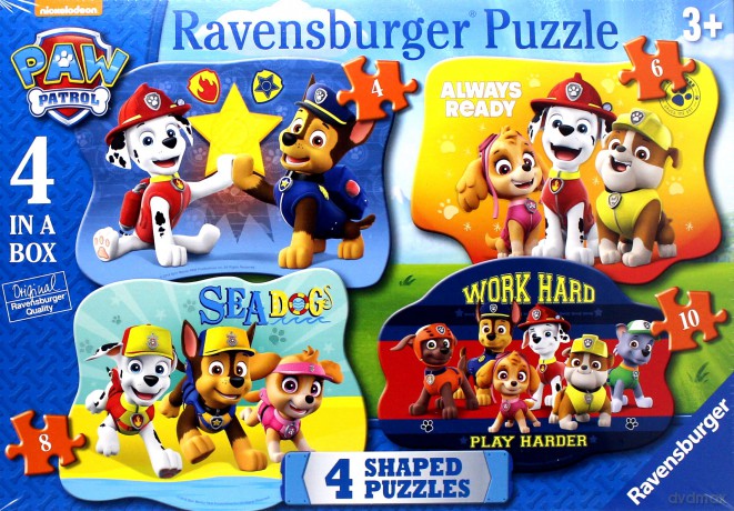 RAVENSBURGER 4w1 4/6/8/10 el. - Psi Patrol, Ruff Ruff Rescue [PUZZLE]