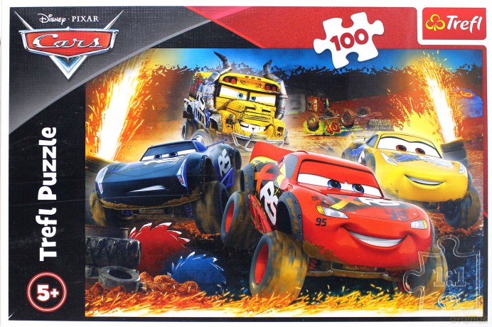 TREFL 100 el. - Auta 3, Ekstremalny wyścig [PUZZLE]