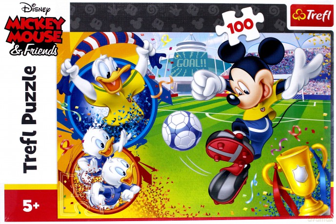 TREFL 100 el. - Myszka Miki na boisku [PUZZLE]