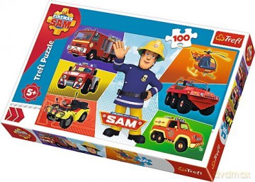 TREFL 100 el. - Pojazdy Strażaka Sama [PUZZLE]
