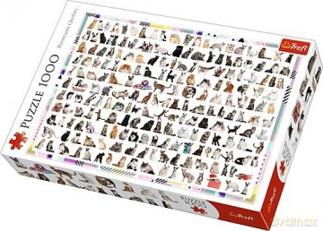 TREFL 1000 el. - 208 kotów [PUZZLE]