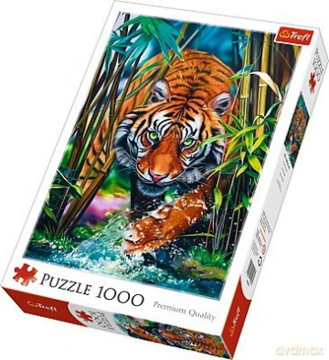 TREFL 1000 el. - Drapieżny Tygrys [PUZZLE]