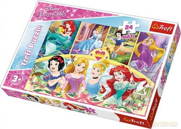 TREFL 24 el. Maxi - Księżniczki Disneya, Magia wspomnień [PUZZLE]