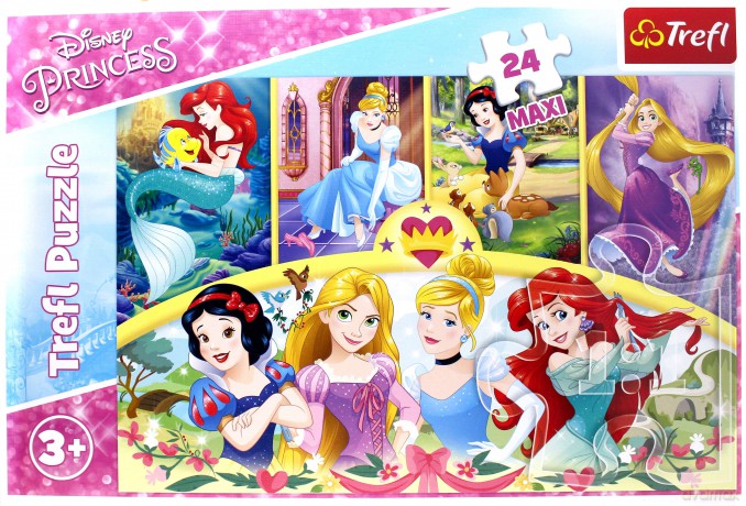 TREFL 24 el. Maxi - Księżniczki Disneya, Magia wspomnień [PUZZLE]
