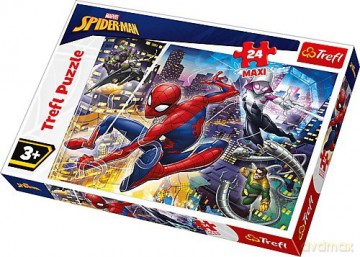 TREFL 24 el. Maxi - Nieustraszony Spider-Man [PUZZLE]
