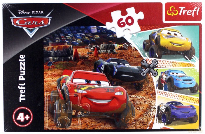 TREFL 60 el. - Auta 3, Zygzak McQeen z przyjaciółmi [PUZZLE]