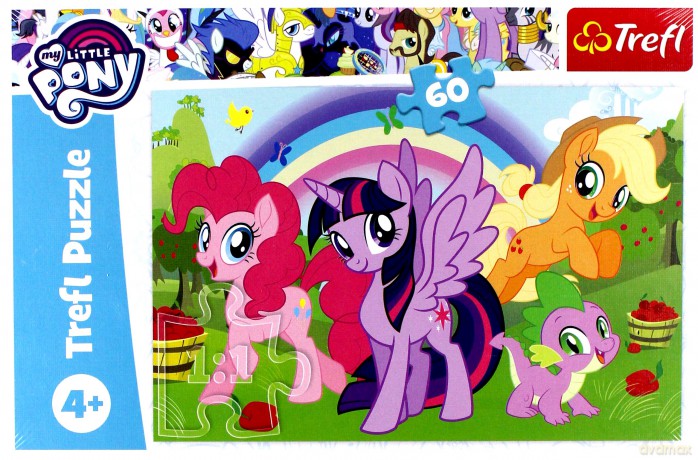 TREFL 60 el. - My Little Pony, Tęczowa przyjaźń [PUZZLE]