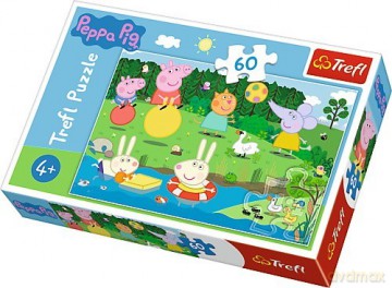 TREFL 60 el. - Świnka Peppa, Wakacyjna zabawa [PUZZLE]