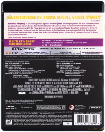 Bohemian Rhapsody [Blu-Ray 4K]+[Blu-Ray]