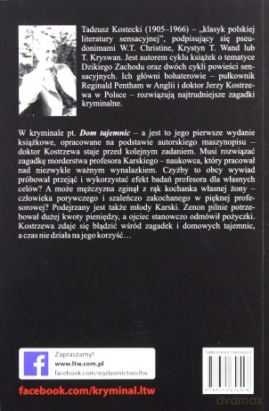 Dom tajemnic - Tadeusz Kostecki [KSIĄŻKA]