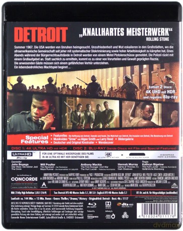 Detroit [Blu-Ray 4K]+[Blu-Ray]