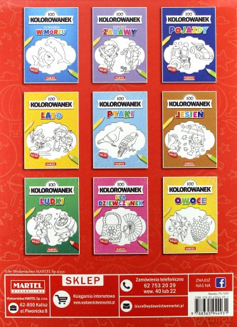 100 kolorowanek MIX display [KSIĄŻKA]