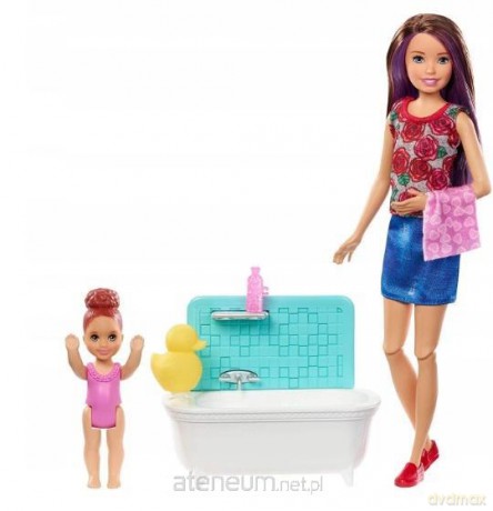 Barbie Opiekunka do dziecka zestaw z wanną Skipper Babysitters 3