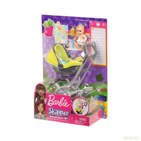 Barbie. Akcesoria spacerowe z laleczką GFC18