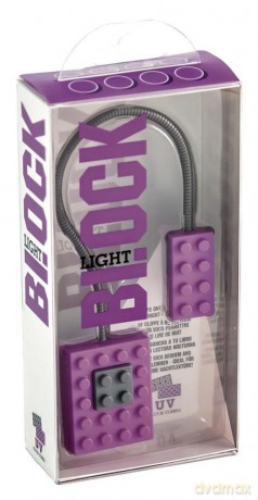 Block Light - lampka do książki UV - fioletowa