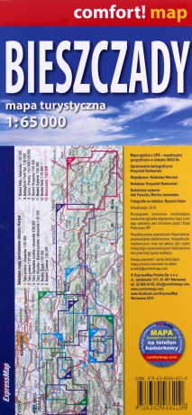 Comfort! map Bieszczady mapa turystyczna 1:65 000