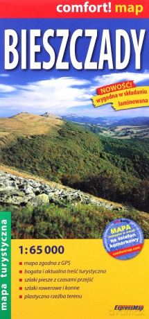 Comfort! map Bieszczady mapa turystyczna 1:65 000