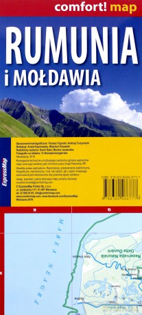 Comfort! map Rumunia i Mołdawia 1: 800 000 mapa