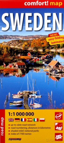 Comfort! map Szwecja (Sweden) 1:1 000 000