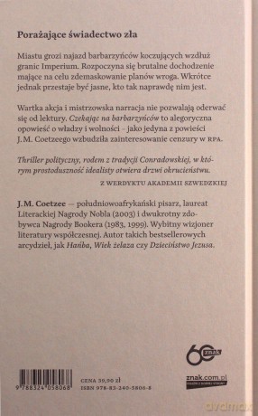 Czekając na barbarzyńców - John Maxwell Coetzee [KSIĄŻKA]