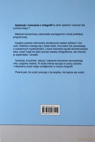Dyktanda Szkoła podstawowa klasa.7 - Wiesław Zaręba [KSIĄŻKA]