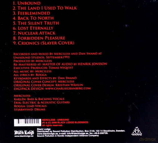 Merciless: Unbound (digipack) [CD]