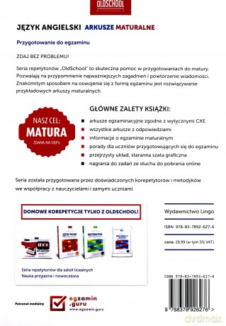 Język angielski. Arkusze maturalne - Anna Treger, Gabriela Oberda [KSIĄŻKA]