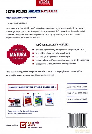 Język polski. Arkusze maturalne - Sylwia Stolarczyk [KSIĄŻKA]