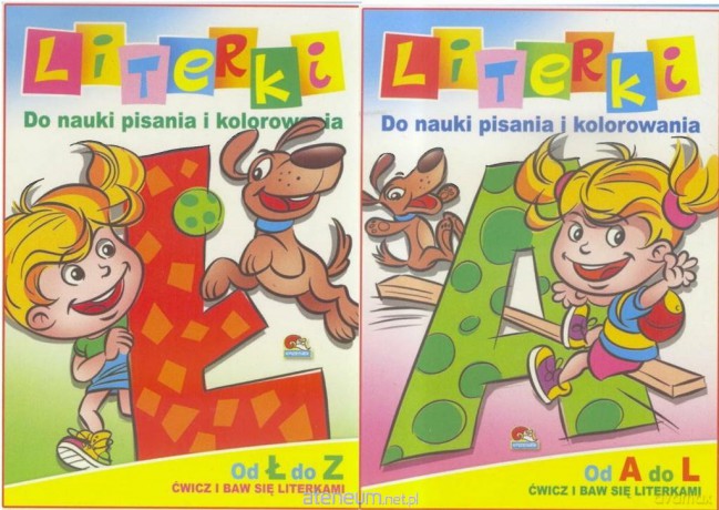 Literki. Do nauki pisania i kolorowania [KSIĄŻKA]