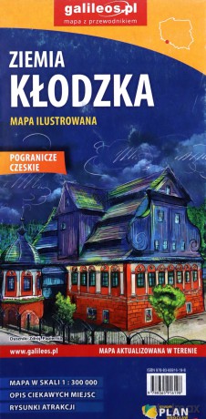 Mapa ilustrowana - Ziemia Kłodzka 1:300 000