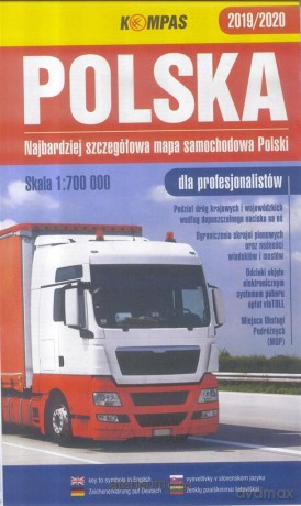 Mapa samochodowa 1:700 000 Polska dla profesjonalistów
