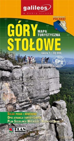 Mapa turystyczna - Góry Stołowe 1:30 000