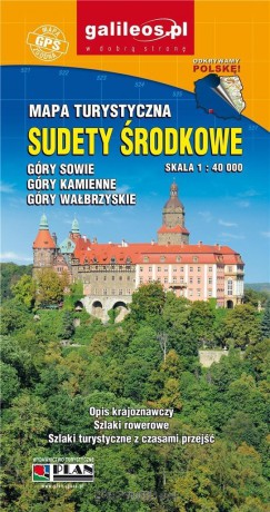 Mapa turystyczna - Sudety Środkowe 1: 40 000