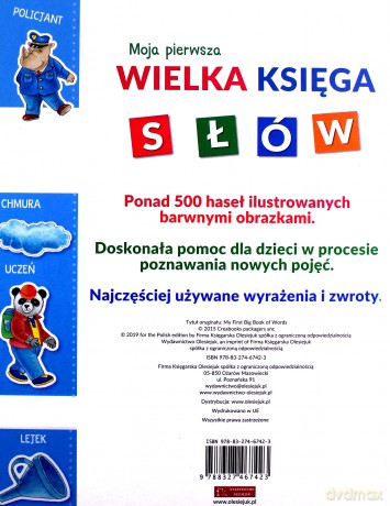 Moja pierwsza wielka księga słów [KSIĄŻKA]