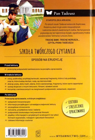 Pan Tadeusz z opracowaniem - Adam Mickiewicz [KSIĄŻKA]