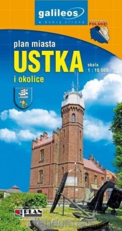Plan miasta - Ustka i okolice 1:10 000