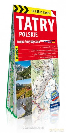 Plastic map Tatry Polskie 1: 30 000 mapa turystyczna
