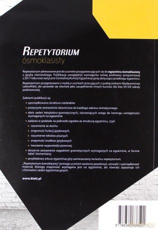 Repetytorium ósmoklasisty - język niemiecki [KSIĄŻKA]