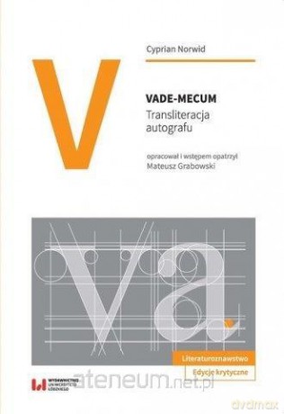 Vade-mecum. Transliteracja autografu - Cyprian Norwid [KSIĄŻKA]